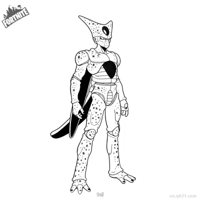 Free printable Cell 02 Coloring Page - Free PDF Printable Fortnite Coloring Sheets coloring page